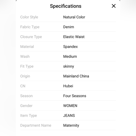 Summer Skinny Maternity Jeans clothes for pregnancy size Large - Picture 7 of 12